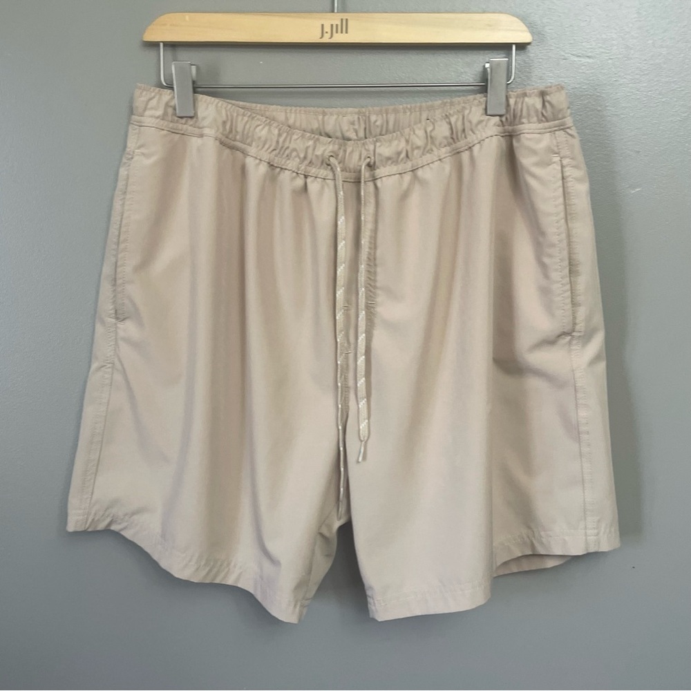 Ocean Coast cream swim trunks men’s size Large